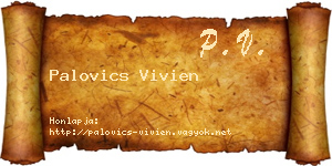 Palovics Vivien névjegykártya